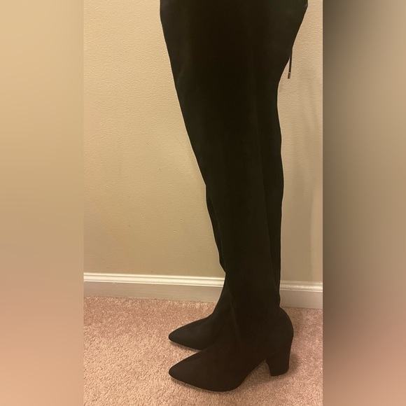 ASOS over the knee boot chunky heel w/adjustable strings to fit thigh. Size 11 - Picture 3 of 6